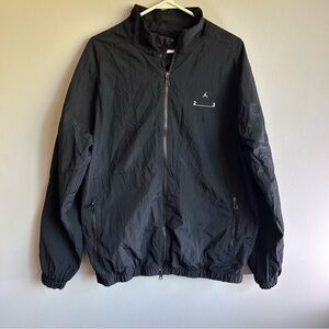 Jordan Black Windbreaker Jacket Men’s Large | Air Jordan Zip-Up Streetwear